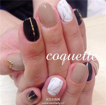 石頭系列圖紋美甲設(shè)計高貴顯檔次 精選10款滿足低調(diào)派與奢華派