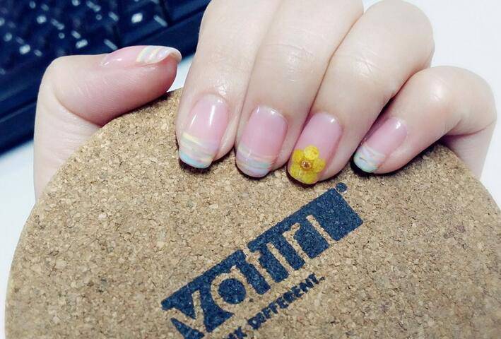 短指甲美甲圖片推薦 可愛粉色淑女系列