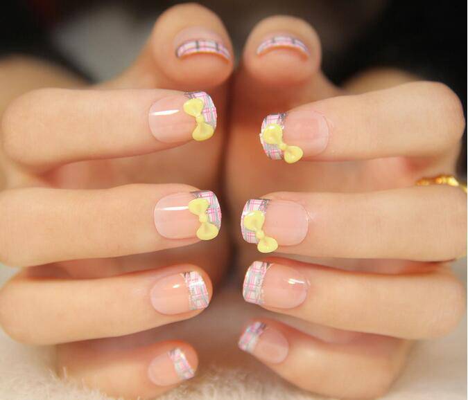 短指甲美甲圖片推薦 可愛粉色淑女系列