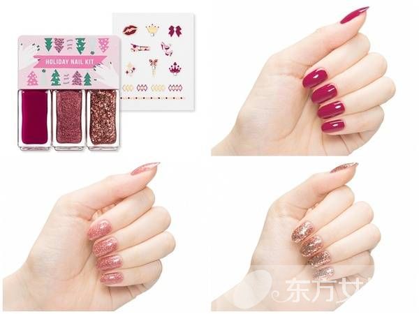 指尖上的浪漫 快來定制你的圣誕限定指甲油