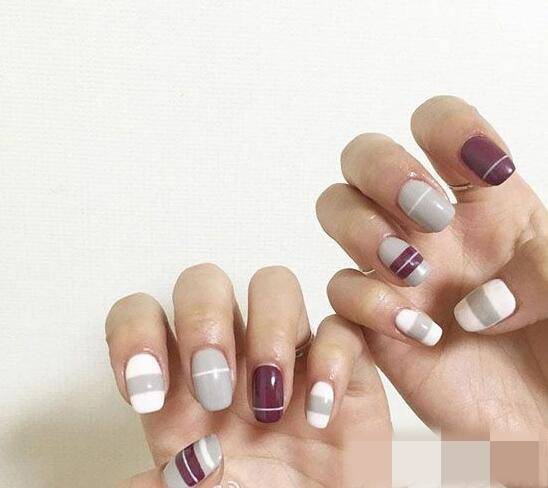 短指甲美甲圖片推薦圖 時(shí)下最流行的美甲樣式