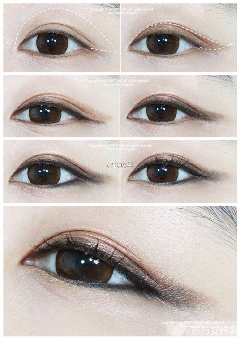 內(nèi)雙怎么畫眼妝 5步驟讓你變大眼MM
