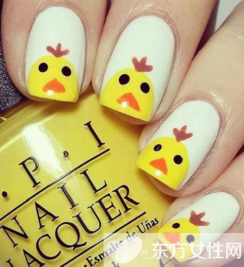 新年美甲款式 萌系小雞甲最應(yīng)景