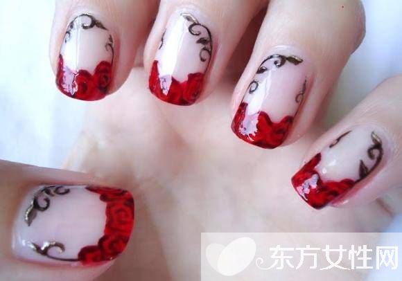 紅玫瑰美甲彩繪教程 幾步驟讓你輕松學(xué)會