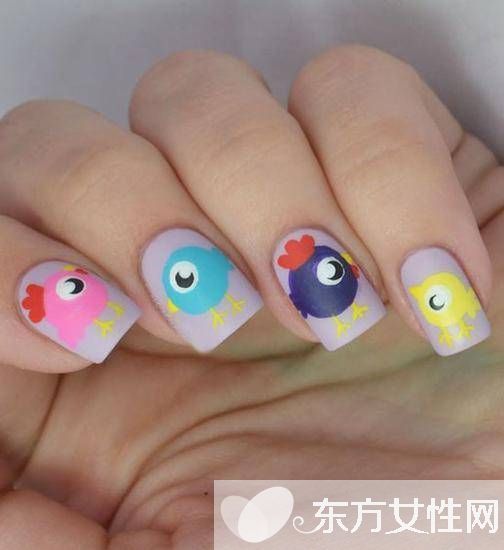 新年美甲款式 萌系小雞甲最應(yīng)景