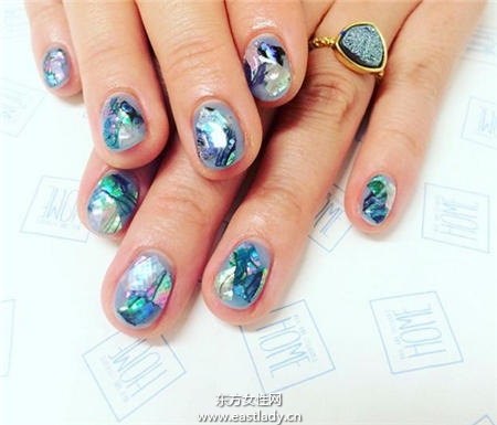 石頭系列圖紋美甲設(shè)計高貴顯檔次 精選10款滿足低調(diào)派與奢華派