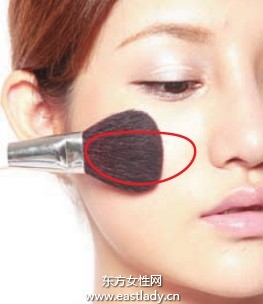 四種腮紅類型的基本畫法