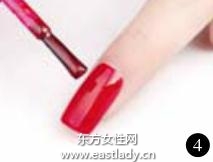 美甲教程之打造華貴紅色亮麗美甲