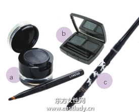 混搭描畫自然眼線