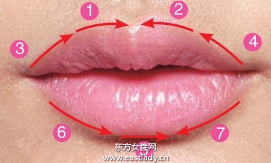 用唇線強調(diào)輪廓展現(xiàn)女性魅力