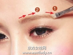 畫眉教程之矯正眉型修補(bǔ)顏色