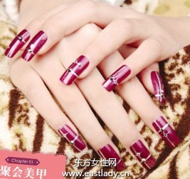 美甲教程之打造感性嫵媚聚會美甲