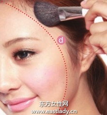 四色腮紅畫出自然漸變妝容