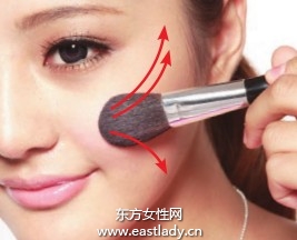 簡單腮紅畫法大臉變小臉