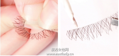 粘貼無(wú)梗假睫毛的貼法