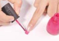 美甲教程之打造炫目斑點法式亮甲