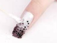 美甲教程之打造耀目銀色亮片美甲