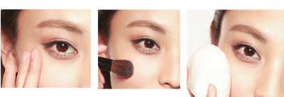 深淺粉底混搭高光蜜粉營造立體裸妝