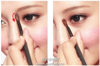 利用光影營造立體五官