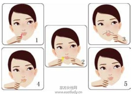 化妝技巧之厚嘴唇化出清新淡雅效果