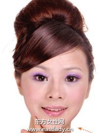 適合工作聚會的知性美女淡雅妝容畫法