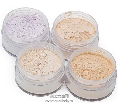 不同顏色散粉對改善膚色效果不同
