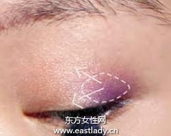 單眼皮MM橘紫混搭畫出少女妝