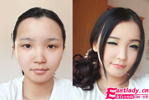 單眼皮女生親自打造夏日清新眼妝