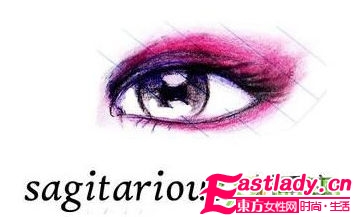 十二星座眼妝藝術(shù)版與真人版對比