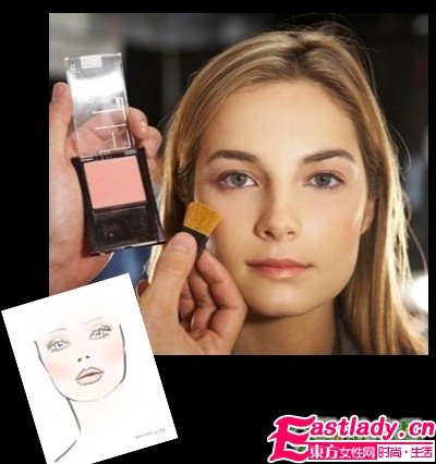 個(gè)性粗眉妝的畫法