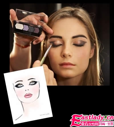 美寶蓮戲劇化眼妝怎么畫