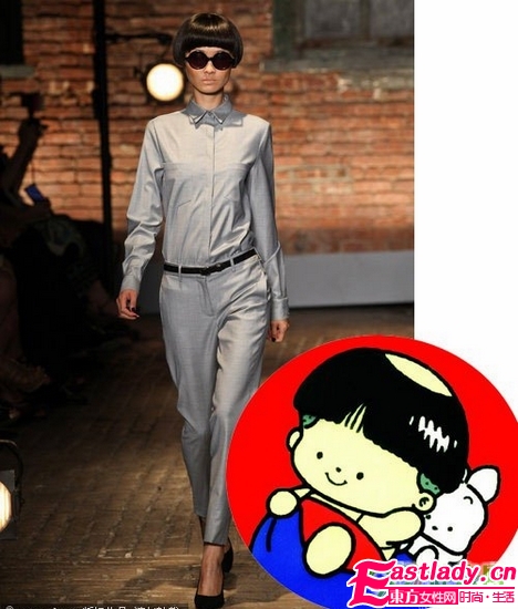 爆笑 酷似卡通的T臺發(fā)型