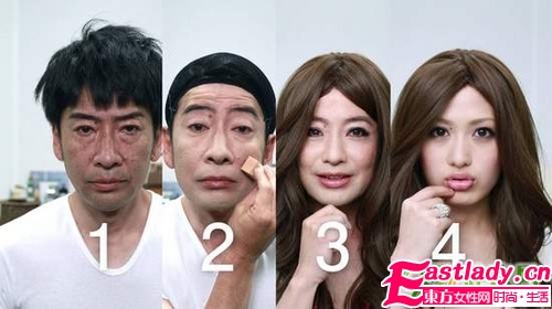 超強悍的美女妝前妝后對比照 美女變身記