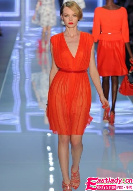 時裝周上的烈焰紅唇