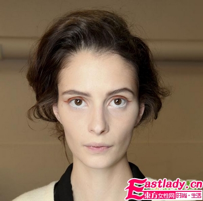 驚艷 暖橙色貓眼妝