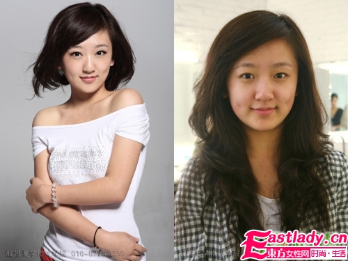 女人化妝前后的驚人變化