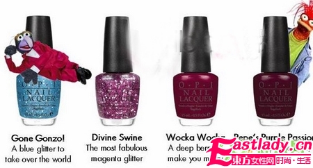 《木偶總動(dòng)員》指甲油 Miss Piggy雙手閃亮