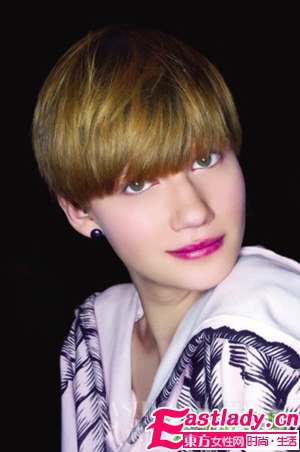 短發(fā)造型最佳妝容