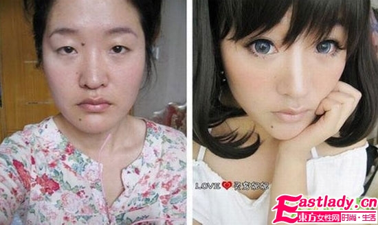 驚 大叔化妝瞬間變妙齡女