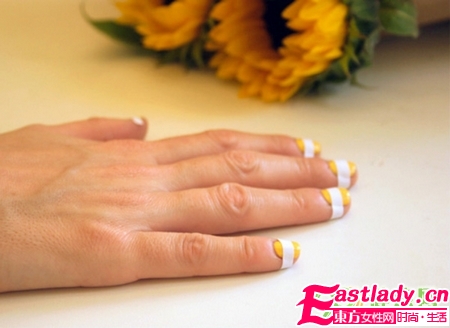 教你DIY條紋玉米糖美甲