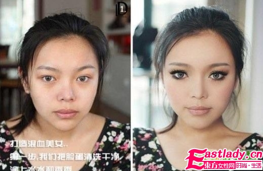 網(wǎng)絡(luò)美女化妝前后的驚悚照