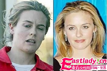 國際女星化妝前后判若兩人