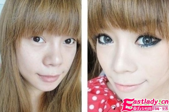 網(wǎng)絡(luò)美女化妝前后的驚悚照