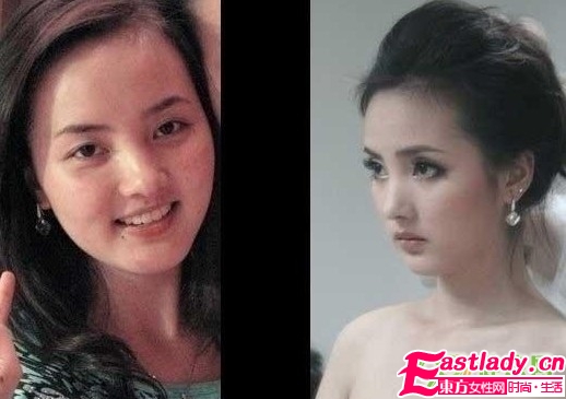 網(wǎng)絡(luò)美女化妝前后的驚悚照