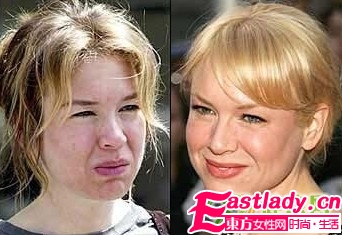 國際女星化妝前后判若兩人