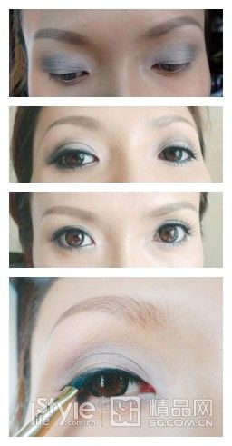 彩妝達(dá)人如何利用色誘彩盤畫出靚麗眼妝