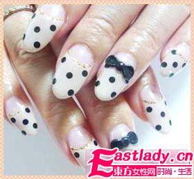 不敗的經典 美甲也有圓點控