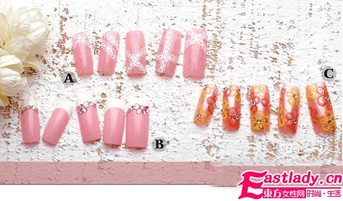 熱戀純情美甲 溫柔女生如花綻放