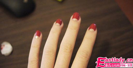 半月形美甲DIY 簡約混搭大牌范