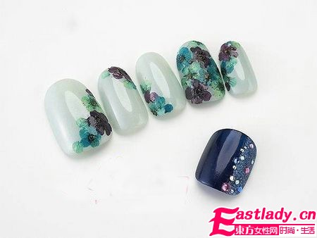 極致唯美 9款水晶清涼美甲